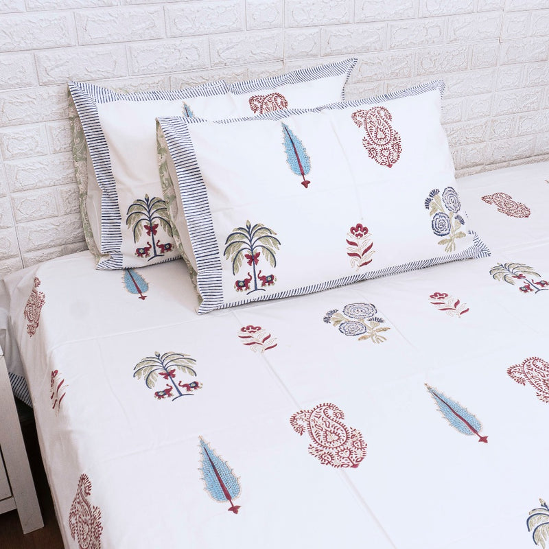 Paanch Buta Hand Blocked Sheet