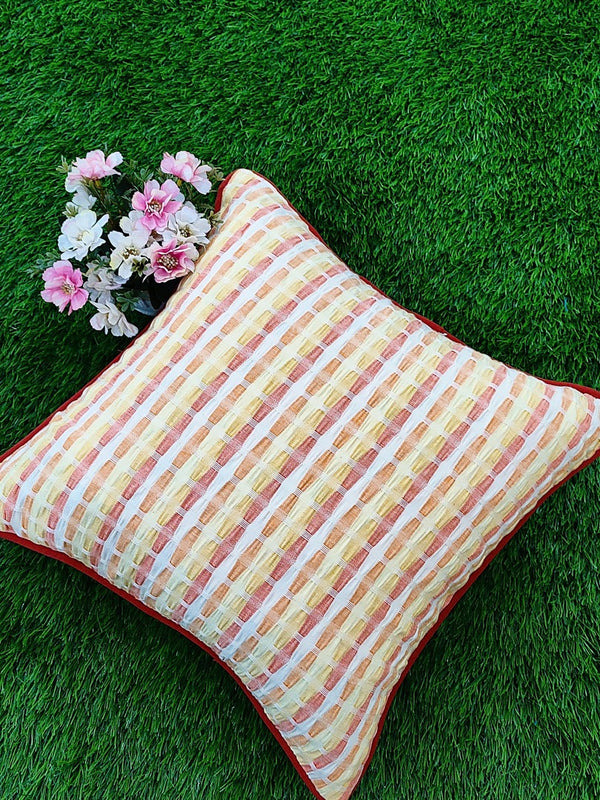 Lemon Shade Cotton Cushion Cover