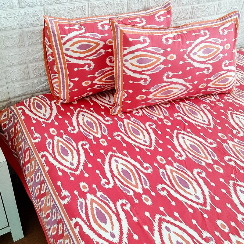 Ikkat Bedsheet Double - Ikkat Chaadar