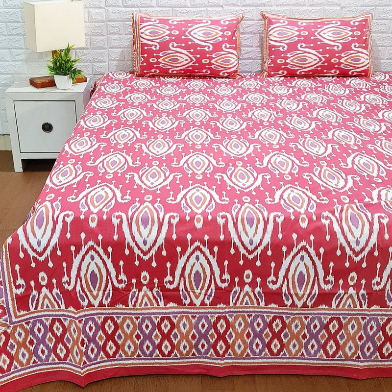 Ikkat Bedsheet Double - Ikkat Chaadar
