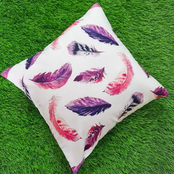 Feather Print Cushion Cover