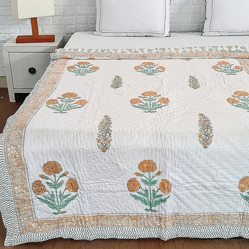 Reversible Single Bed Cotton Quilt