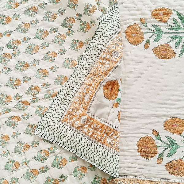 Reversible Single Bed Cotton Quilt