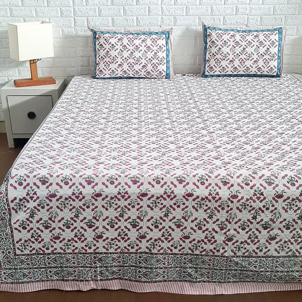 Floral Art - Hand Blocked Sheet