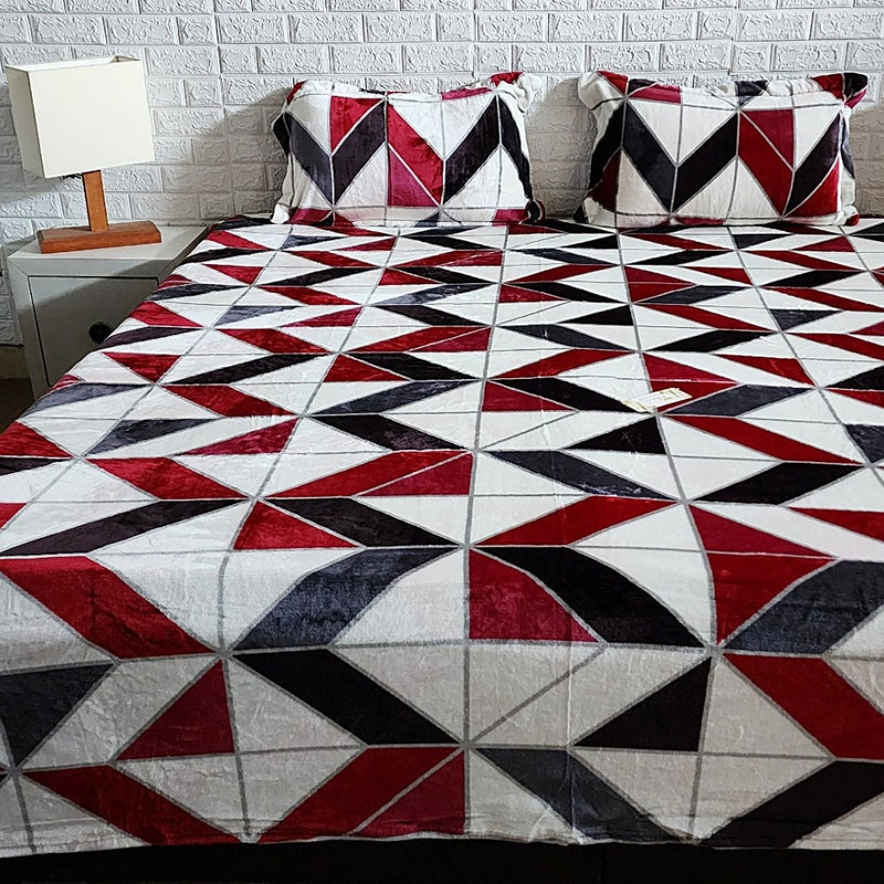 Check Print Warm Duvet Cover Bedding Set