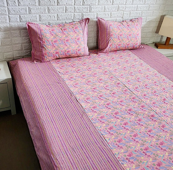 Love for Pink - Ajrakh Bedsheet