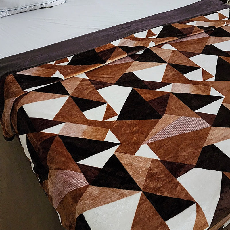 Black and Brown Abstract Print Duvet Cover