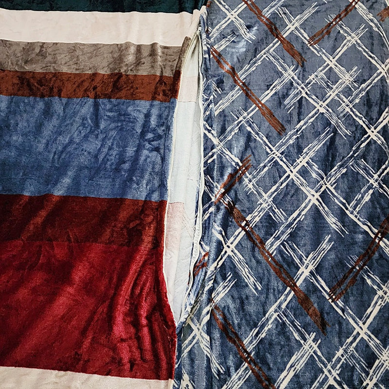 Blue Check Pattern Duvet Cover