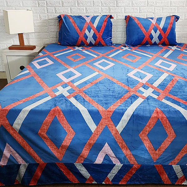 Diamond Pattern Warm Bedsheet