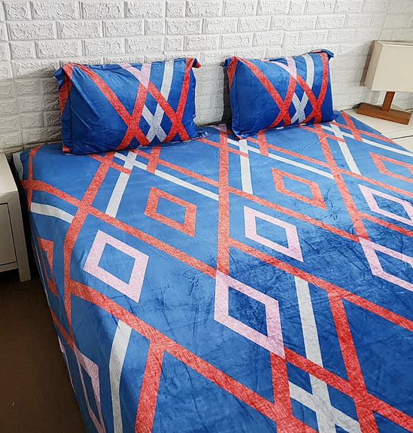 Diamond Pattern Warm Bedsheet