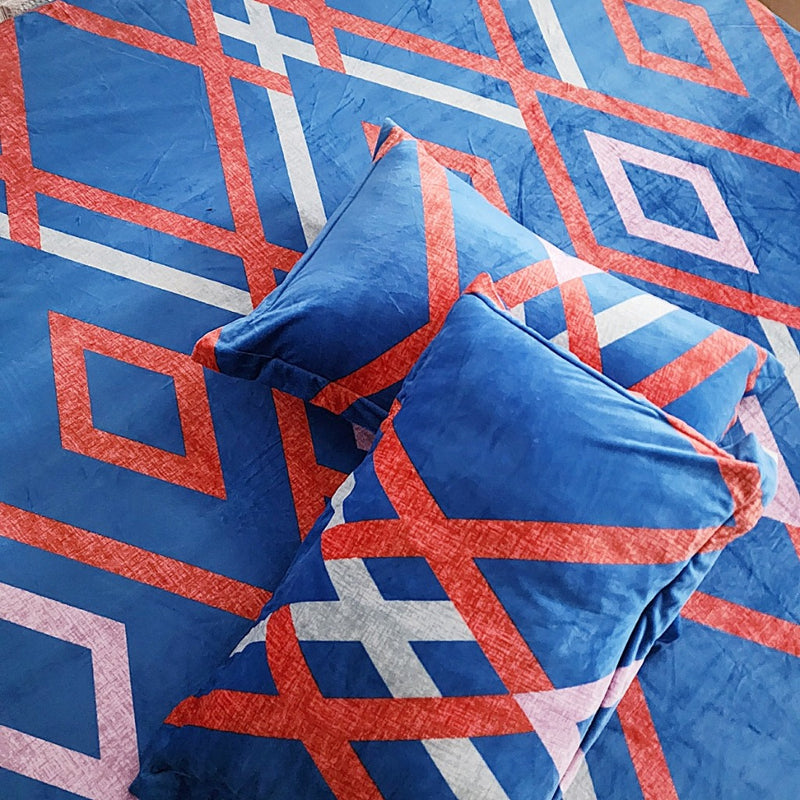 Diamond Pattern Warm Bedsheet