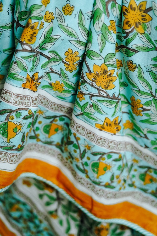 Kalamkari Dohar Online - Hand Block Printed