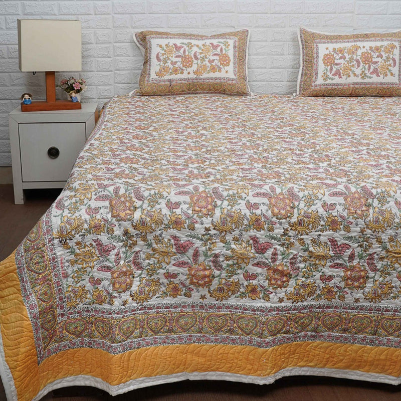 Hand-Blocked Bed Cover - Bliss This