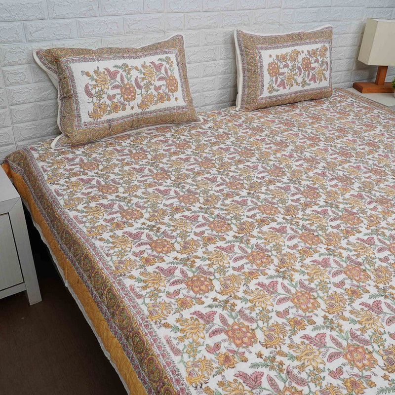 Hand-Blocked Bed Cover - Bliss This
