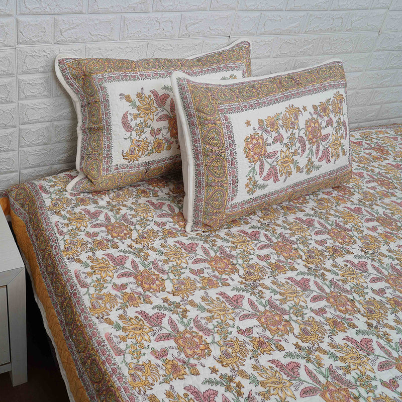 Hand-Blocked Bed Cover - Bliss This