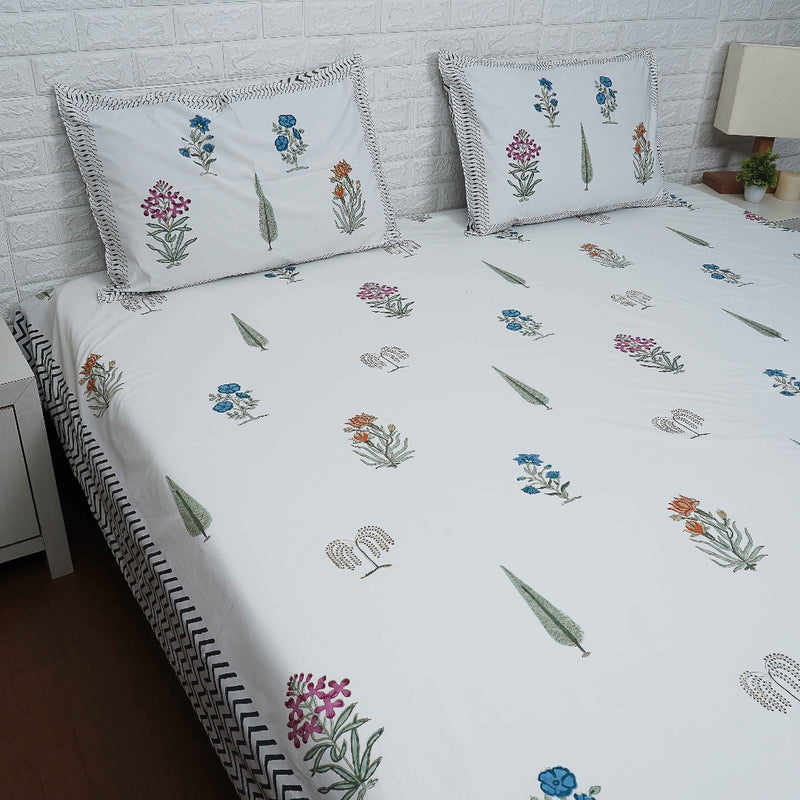 Block print cotton bedding set online