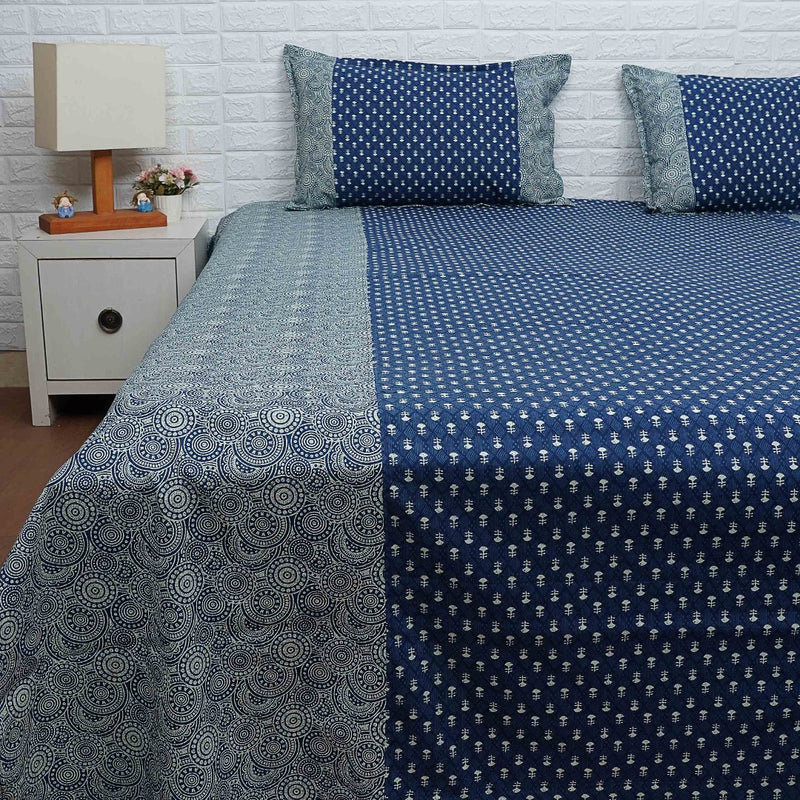 Ajrakh Cotton Bed Sheets 