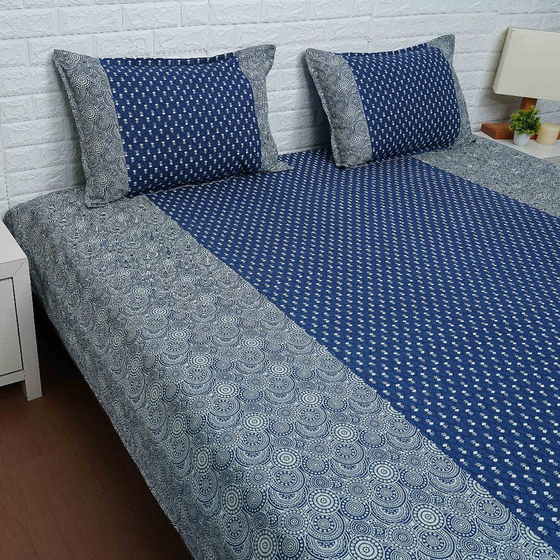 Ajrakh Cotton Bed Sheets