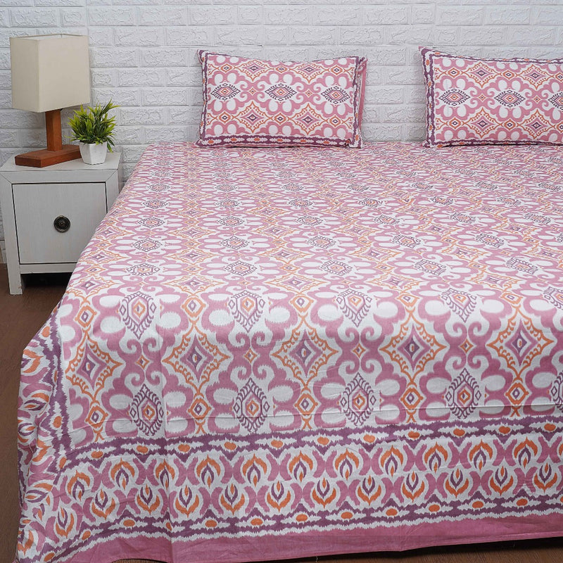 Bright and Beautiful Ikat Print Bedsheet