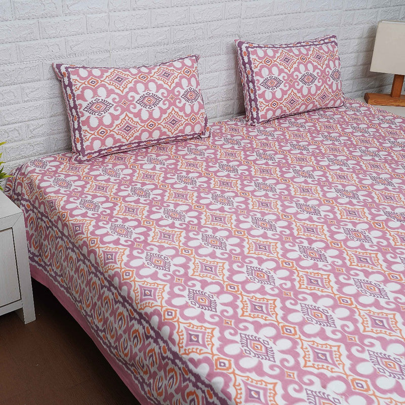 Bright and Beautiful Ikat Print Bedsheet