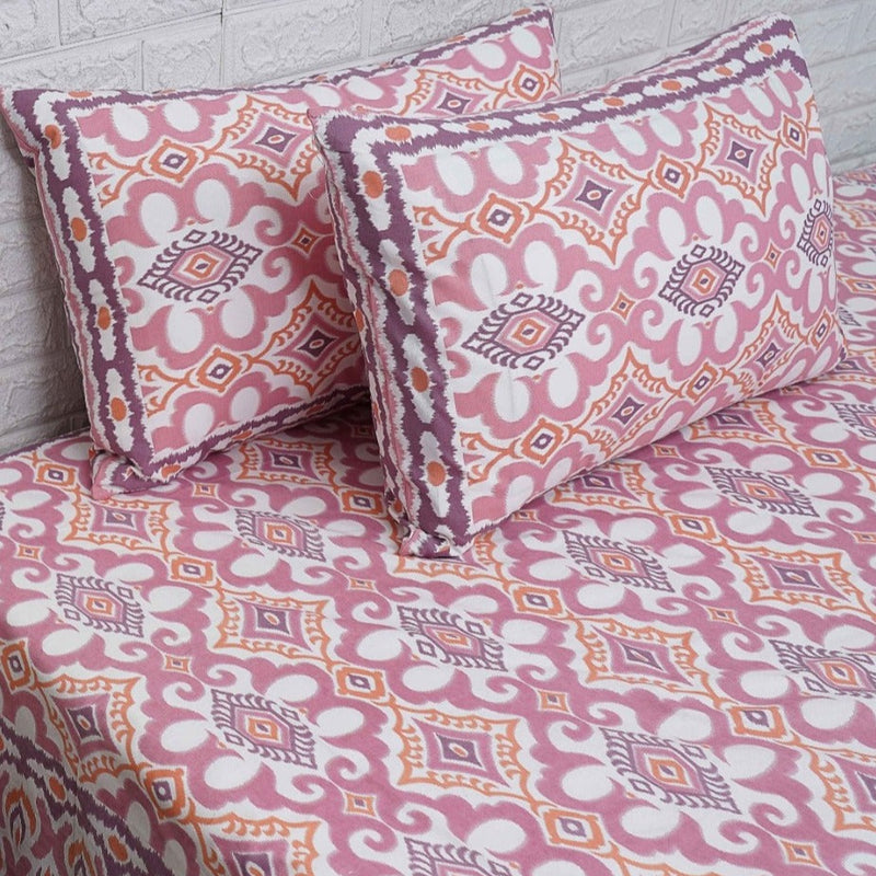 Bright and Beautiful Ikat Print Bedsheet