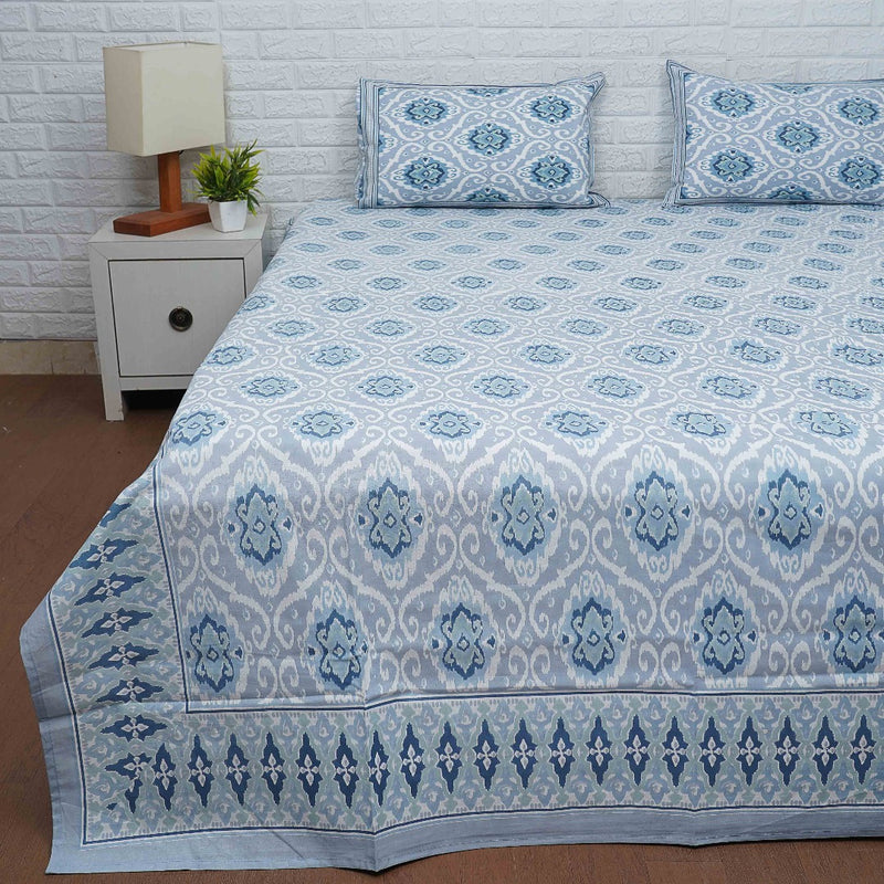 Ikat Bedsheet India Block Print