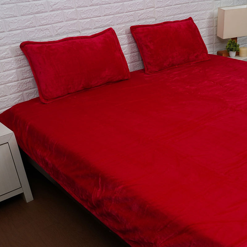 Winter Bed Sheets Red