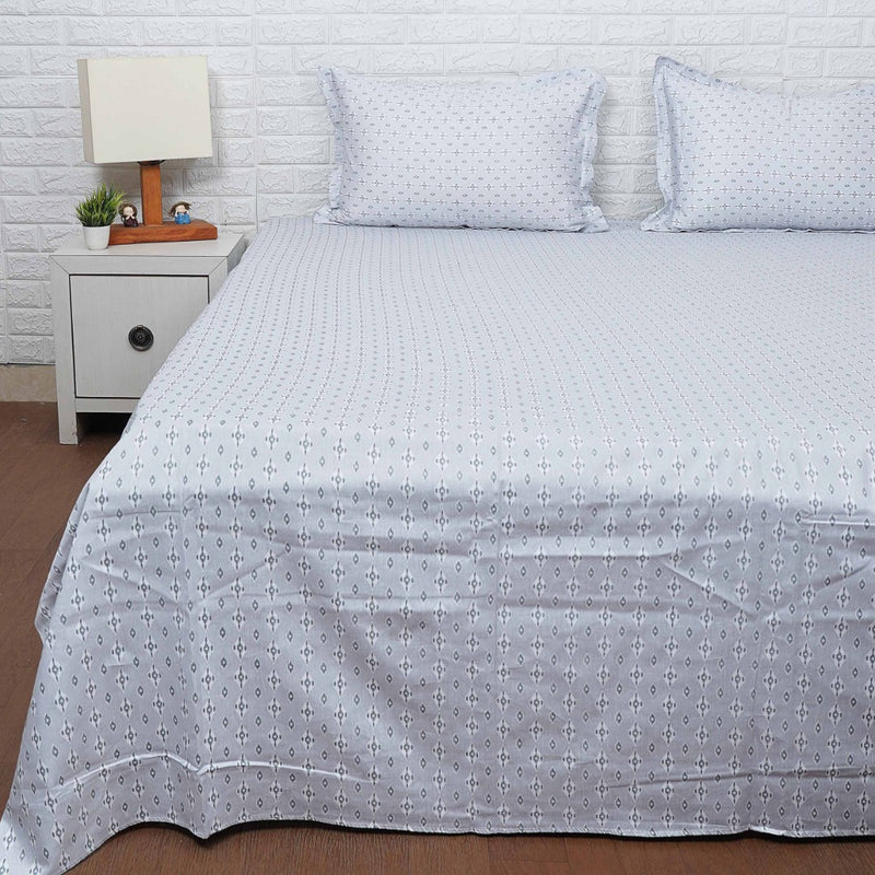 Grey Subtle Print Bedsheet