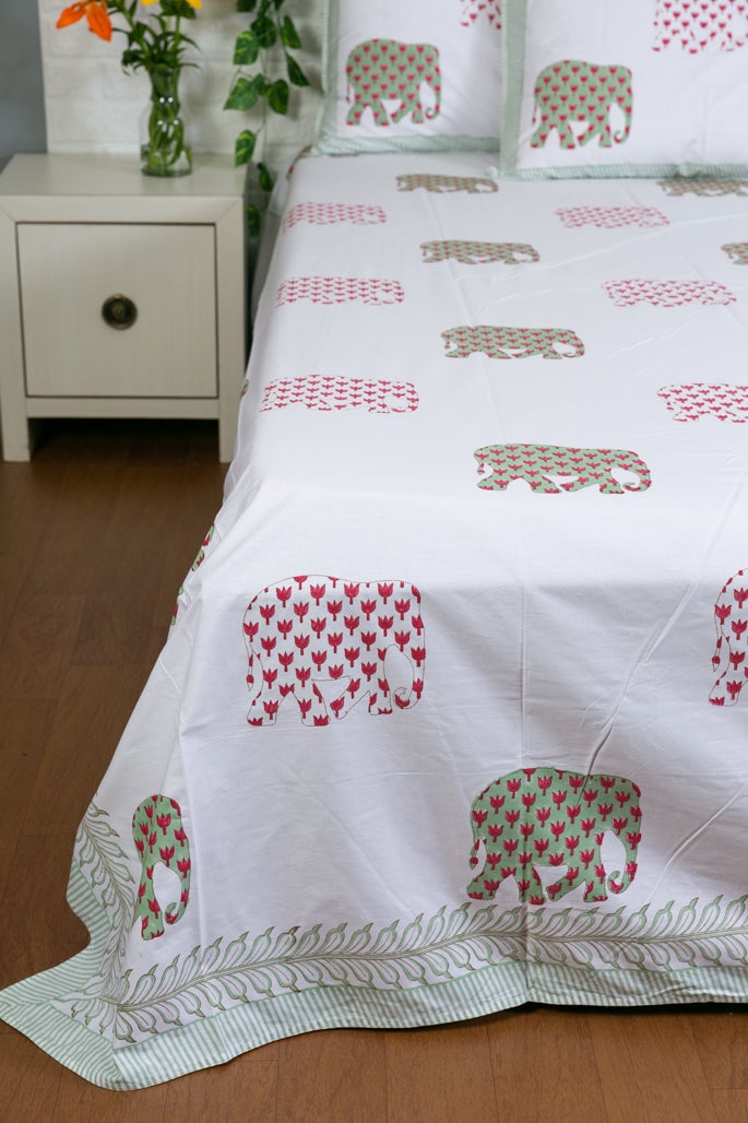 Jaipuri Block Print Bedsheet Set - The Royal Affair