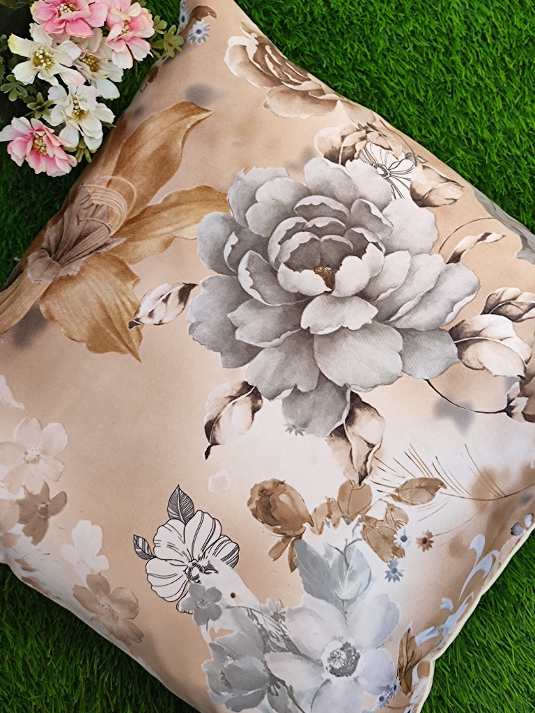 Floral Bliss Cotton Cushion Cover