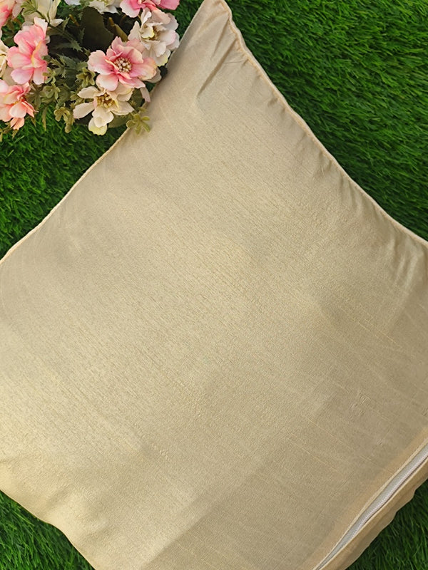 Beige Shade Velvet Fabric Cushion Cover